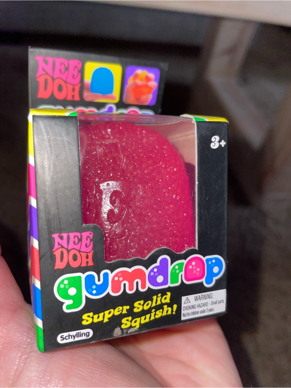 Pink NeeDoh Gumdrop Super Solid Squish Schylling Authentic New